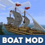 Мод на лодку для Minecraft PE