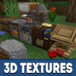 Пакет 3D текстур для Minecraft PE