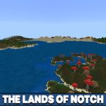 Карта Земель Нотча для Minecraft PE
