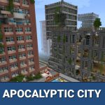 Карта апокалиптического города для Minecraft PE