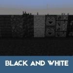 Черно-белый текстурный пакет для Minecraft PE