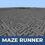 Карта бегущего по лабиринту для Minecraft PE