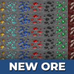 Новые текстуры руды для Minecraft PE