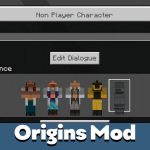 Мод Origins для Minecraft PE