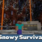 Снежная карта выживания для Minecraft PE