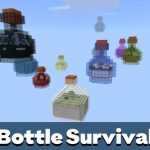 Карта выживания в бутылках для Minecraft PE