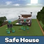 Карта безопасного дома для Minecraft PE
