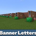 Карта с буквами-баннерами для Minecraft PE