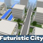 Футуристическая карта города для Minecraft PE
