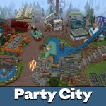 Карта города вечеринок для Minecraft PE