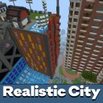 Реалистичная карта города для Minecraft PE