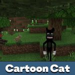 Мод на мультяшного кота для Minecraft PE