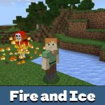Мод на огонь и лед для Minecraft PE