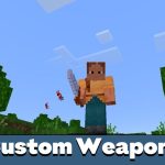 Пользовательский мод на оружие для Minecraft PE