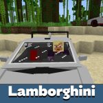 Мод на Lamborghini для Minecraft PE