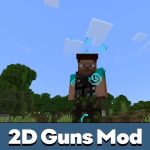Мод на 2D пушки для Minecraft PE