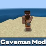 Мод пещерный человек для Minecraft PE