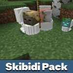 Текстурпак для туалета Skibidi для Minecraft PE